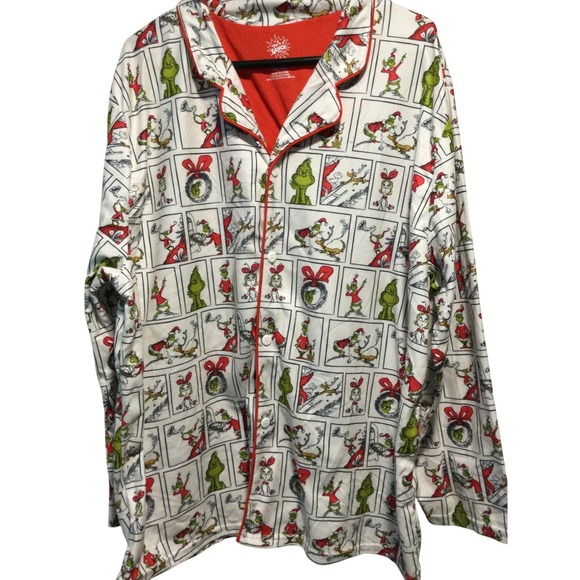 The Grinch Other - The Grinch Pajama top XXL Womens top only Comic Strip Sleepwear Holiday